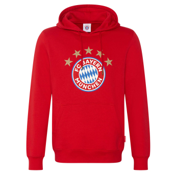 Bayern Monachium męska bluza z kapturem Logo red