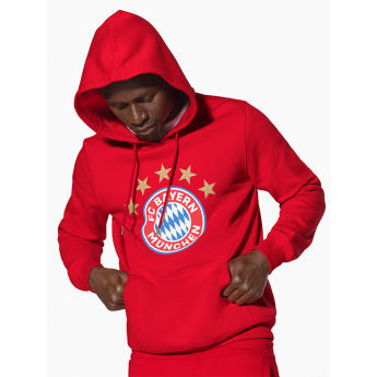 Bayern Monachium męska bluza z kapturem Logo red
