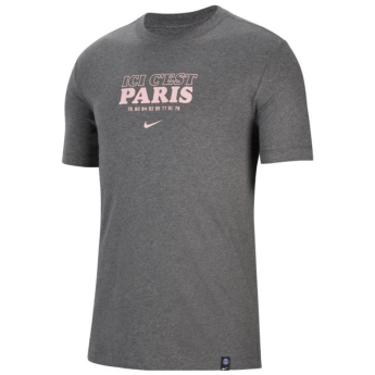Paris Saint Germain koszulka męska Text grey