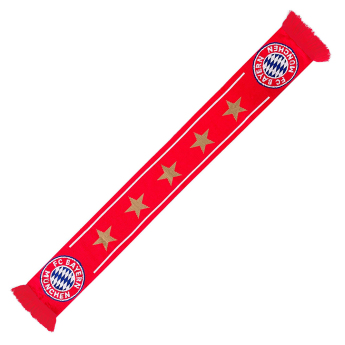 Bayern Monachium szalik zimowy 5 stars red