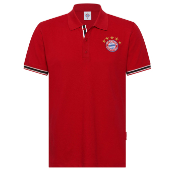 Bayern Monachium męska koszulka polo New Logo red