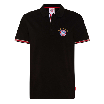 Bayern Monachium męska koszulka polo New Logo black