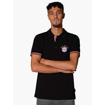 Bayern Monachium męska koszulka polo New Logo black