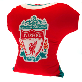 Liverpool poduszka red shirt logo