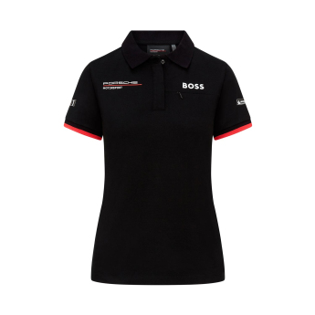 Porsche Motorsport damska koszulka polo Black 2023