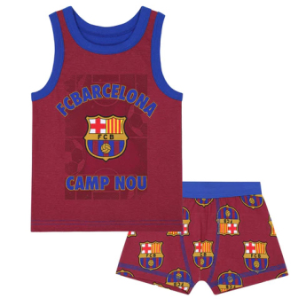 Barcelona zestaw dziecięcy Vest Boxer