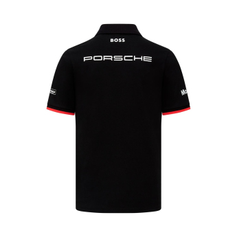 Porsche Motorsport męska koszulka polo Logo black 2023