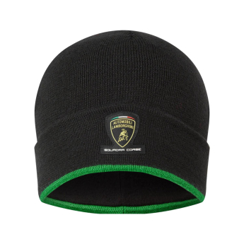 Lamborghini czapka zimowa Squadra Corse black 2023