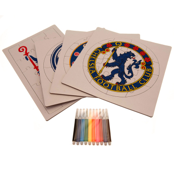 Chelsea puzzle dziecięce Colour-In Crest
