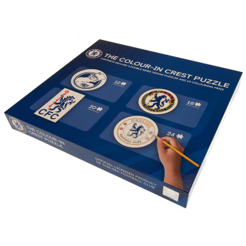 Chelsea puzzle dziecięce Colour-In Crest