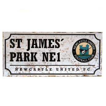Newcastle United tablica na ścianę Street Sign Retro