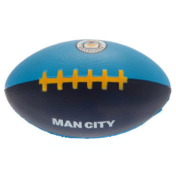 Manchester City minipiłka do futbolu amerykańskiego navy blue and sky blue