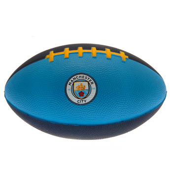 Manchester City minipiłka do futbolu amerykańskiego navy blue and sky blue