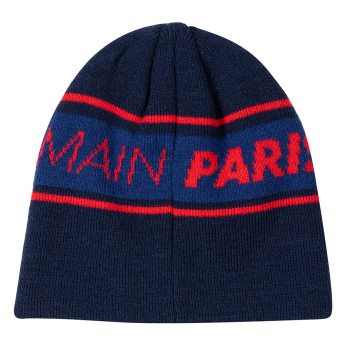 Paris Saint Germain czapka zimowa dziecięca Text blue
