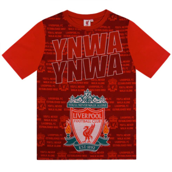 Liverpool piżama dziecięca Text red