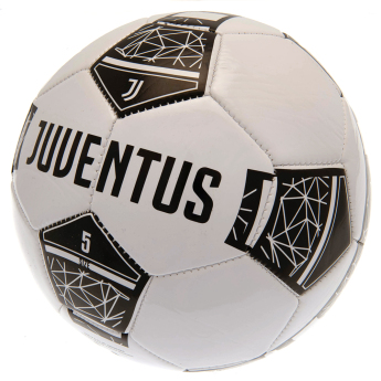 Juventus piłka crest on a black and white - size 5