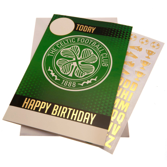 FC Celtic kartka urodzinowa z naklejkami To a No.1 Celtic Fan! Have an amazing day