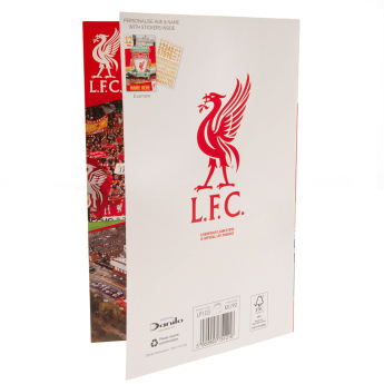 Liverpool kartka urodzinowa z naklejkami Have a Fantastic Birthday