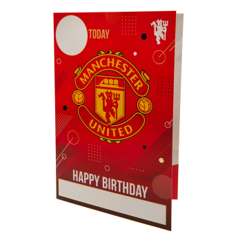 Manchester United kartka urodzinowa z naklejkami To the No.1 Utd fan have an amazing day