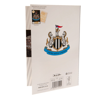 Newcastle United kartka urodzinowa z naklejkami Hope you have a fantastic birthday!