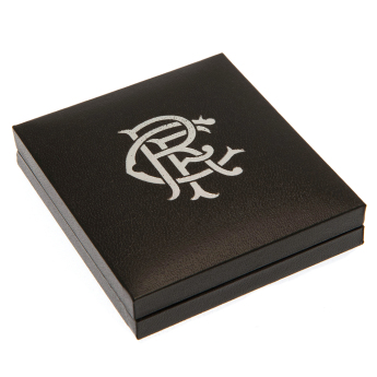 FC Rangers naszyjnik z zawieszką Scroll Crest Stainless Steel Pendant & Chain