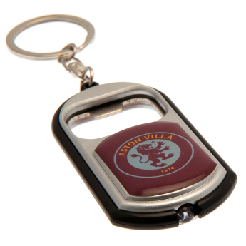 Aston Vila brelok z otwieraczem Keyring Torch Bottle Opener red