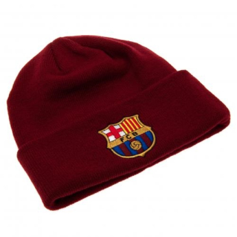 Barcelona czapka zimowa knitted burgundy