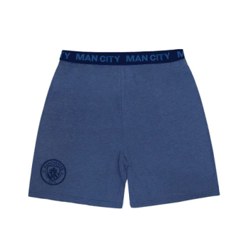 Manchester City piżama męska Short Blue Marl
