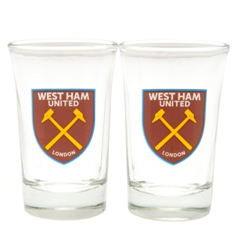 West Ham United kieliszek 2pk Shot Glass Set