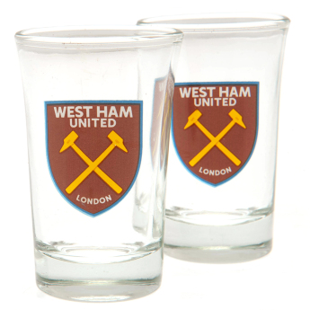 West Ham United kieliszek 2pk Shot Glass Set