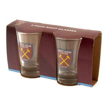 West Ham United kieliszek 2pk Shot Glass Set