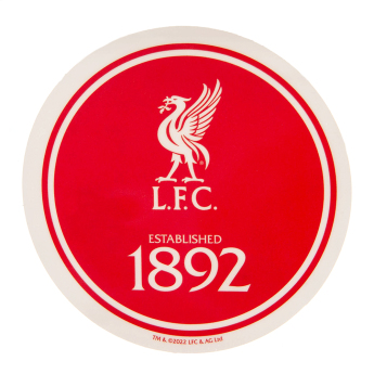 Liverpool naklejka Single Car Sticker EST