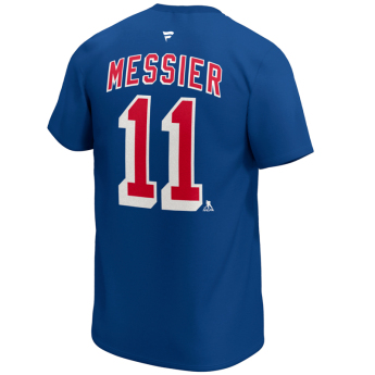 New York Rangers koszulka męska Mark Messier #11 Iconic Name & Number Graphic