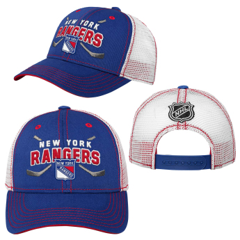 New York Rangers dziecięca czapka baseballowa core lockup trucker snapback