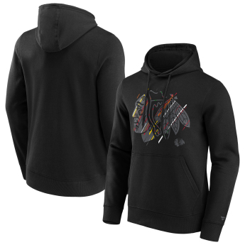 Chicago Blackhawks męska bluza z kapturem Etch Hoodie black