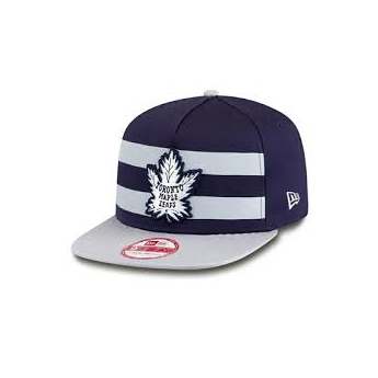 Toronto Maple Leafs czapka flat baseballówka Double Stripe Snapback