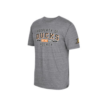 Anaheim Ducks koszulka męska grey CCM Property Block Tri-Blend
