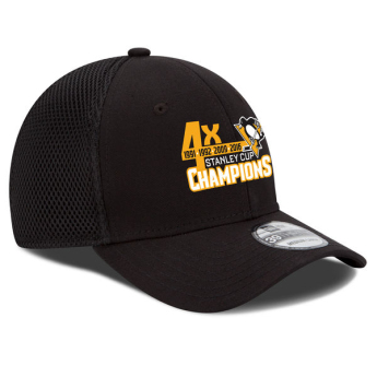 Pittsburgh Penguins czapka baseballówka black 2016 Stanley Cup Champions 4-Time 39Thirty Flex