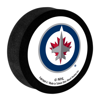Winnipeg Jets krążek do hokeja z pianki White Sher-Wood
