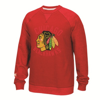 Chicago Blackhawks bluza męska Fleece Crew 2016 red