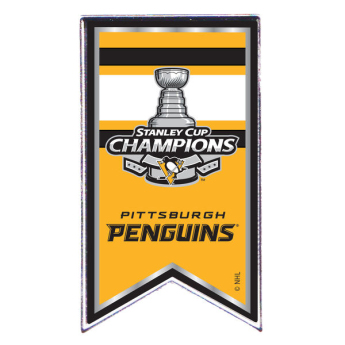 Pittsburgh Penguins pineska 2017 Stanley Cup Champions Banner Pin