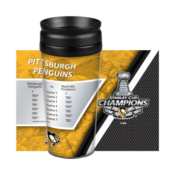 Pittsburgh Penguins kubek 14oz. 2017 Stanley Cup Champions Full Wrap Tumbler