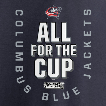 Columbus Blue Jackets koszulka męska grey 2018 Stanley Cup Playoffs Bound Behind The Net