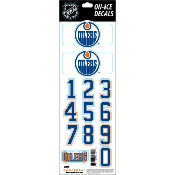 Edmonton Oilers naklejki hockey helmet Decals