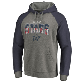 Dallas Stars męska bluza z kapturem grey Freedom Tri-Blend Raglan
