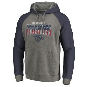 Nashville Predators męska bluza z kapturem grey Freedom Tri-Blend Raglan