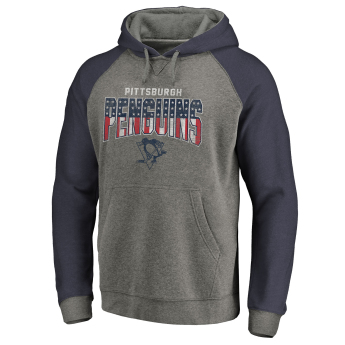 Pittsburgh Penguins męska bluza z kapturem grey Freedom Tri-Blend Raglan