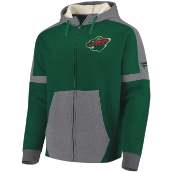 Minnesota Wild męska bluza z kapturem green Iconic Fleece