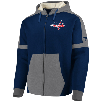 Washington Capitals męska bluza z kapturem blue Iconic Fleece Full-Zip Hoodie