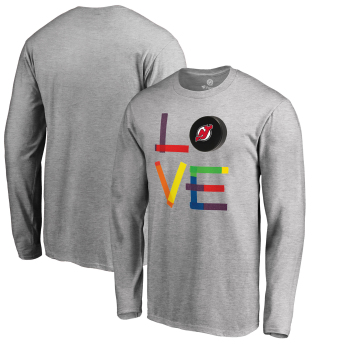 New Jersey Devils męska koszulka z długim rękawem grey Hockey Is For Everyone Love Square